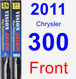 Front Wiper Blade Pack for 2011 Chrysler 300 - Vision Saver