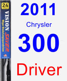 Driver Wiper Blade for 2011 Chrysler 300 - Vision Saver