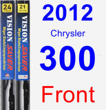 Front Wiper Blade Pack for 2012 Chrysler 300 - Vision Saver
