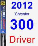 Driver Wiper Blade for 2012 Chrysler 300 - Vision Saver