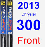 Front Wiper Blade Pack for 2013 Chrysler 300 - Vision Saver