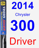 Driver Wiper Blade for 2014 Chrysler 300 - Vision Saver