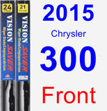 Front Wiper Blade Pack for 2015 Chrysler 300 - Vision Saver