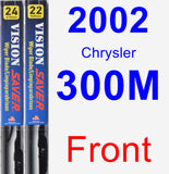 Front Wiper Blade Pack for 2002 Chrysler 300M - Vision Saver