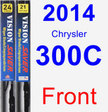 Front Wiper Blade Pack for 2014 Chrysler 300C - Vision Saver