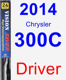 Driver Wiper Blade for 2014 Chrysler 300C - Vision Saver