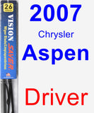 Driver Wiper Blade for 2007 Chrysler Aspen - Vision Saver