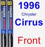Front Wiper Blade Pack for 1996 Chrysler Cirrus - Vision Saver