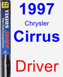 Driver Wiper Blade for 1997 Chrysler Cirrus - Vision Saver