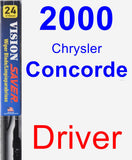 Driver Wiper Blade for 2000 Chrysler Concorde - Vision Saver