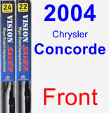 Front Wiper Blade Pack for 2004 Chrysler Concorde - Vision Saver