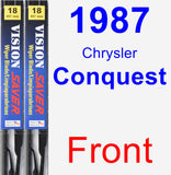 Front Wiper Blade Pack for 1987 Chrysler Conquest - Vision Saver