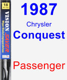 Passenger Wiper Blade for 1987 Chrysler Conquest - Vision Saver