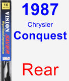 Rear Wiper Blade for 1987 Chrysler Conquest - Vision Saver