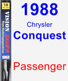 Passenger Wiper Blade for 1988 Chrysler Conquest - Vision Saver