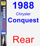 Rear Wiper Blade for 1988 Chrysler Conquest - Vision Saver