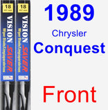 Front Wiper Blade Pack for 1989 Chrysler Conquest - Vision Saver