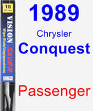 Passenger Wiper Blade for 1989 Chrysler Conquest - Vision Saver