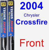 Front Wiper Blade Pack for 2004 Chrysler Crossfire - Vision Saver