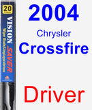 Driver Wiper Blade for 2004 Chrysler Crossfire - Vision Saver