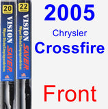 Front Wiper Blade Pack for 2005 Chrysler Crossfire - Vision Saver