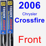 Front Wiper Blade Pack for 2006 Chrysler Crossfire - Vision Saver
