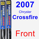 Front Wiper Blade Pack for 2007 Chrysler Crossfire - Vision Saver