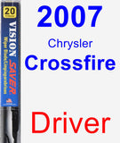 Driver Wiper Blade for 2007 Chrysler Crossfire - Vision Saver