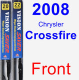 Front Wiper Blade Pack for 2008 Chrysler Crossfire - Vision Saver