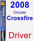 Driver Wiper Blade for 2008 Chrysler Crossfire - Vision Saver