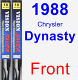 Front Wiper Blade Pack for 1988 Chrysler Dynasty - Vision Saver