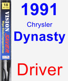 Driver Wiper Blade for 1991 Chrysler Dynasty - Vision Saver