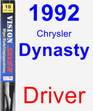 Driver Wiper Blade for 1992 Chrysler Dynasty - Vision Saver