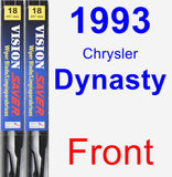 Front Wiper Blade Pack for 1993 Chrysler Dynasty - Vision Saver