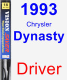 Driver Wiper Blade for 1993 Chrysler Dynasty - Vision Saver