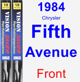 Front Wiper Blade Pack for 1984 Chrysler Fifth Avenue - Vision Saver