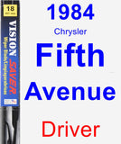 Driver Wiper Blade for 1984 Chrysler Fifth Avenue - Vision Saver