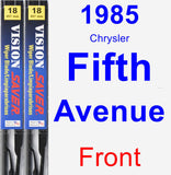 Front Wiper Blade Pack for 1985 Chrysler Fifth Avenue - Vision Saver