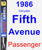 Passenger Wiper Blade for 1986 Chrysler Fifth Avenue - Vision Saver