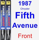 Front Wiper Blade Pack for 1987 Chrysler Fifth Avenue - Vision Saver