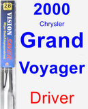 Driver Wiper Blade for 2000 Chrysler Grand Voyager - Vision Saver