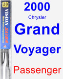 Passenger Wiper Blade for 2000 Chrysler Grand Voyager - Vision Saver