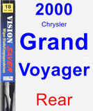 Rear Wiper Blade for 2000 Chrysler Grand Voyager - Vision Saver