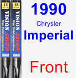 Front Wiper Blade Pack for 1990 Chrysler Imperial - Vision Saver
