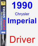 Driver Wiper Blade for 1990 Chrysler Imperial - Vision Saver