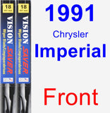 Front Wiper Blade Pack for 1991 Chrysler Imperial - Vision Saver