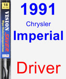 Driver Wiper Blade for 1991 Chrysler Imperial - Vision Saver