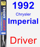 Driver Wiper Blade for 1992 Chrysler Imperial - Vision Saver