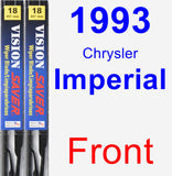Front Wiper Blade Pack for 1993 Chrysler Imperial - Vision Saver