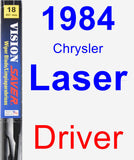 Driver Wiper Blade for 1984 Chrysler Laser - Vision Saver